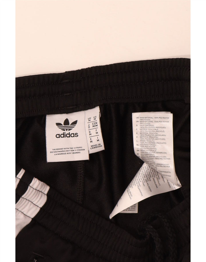 Męskie spodnie dresowe ADIDAS z grafiką, poliester w kolorze średniej czarnej kolorystyki