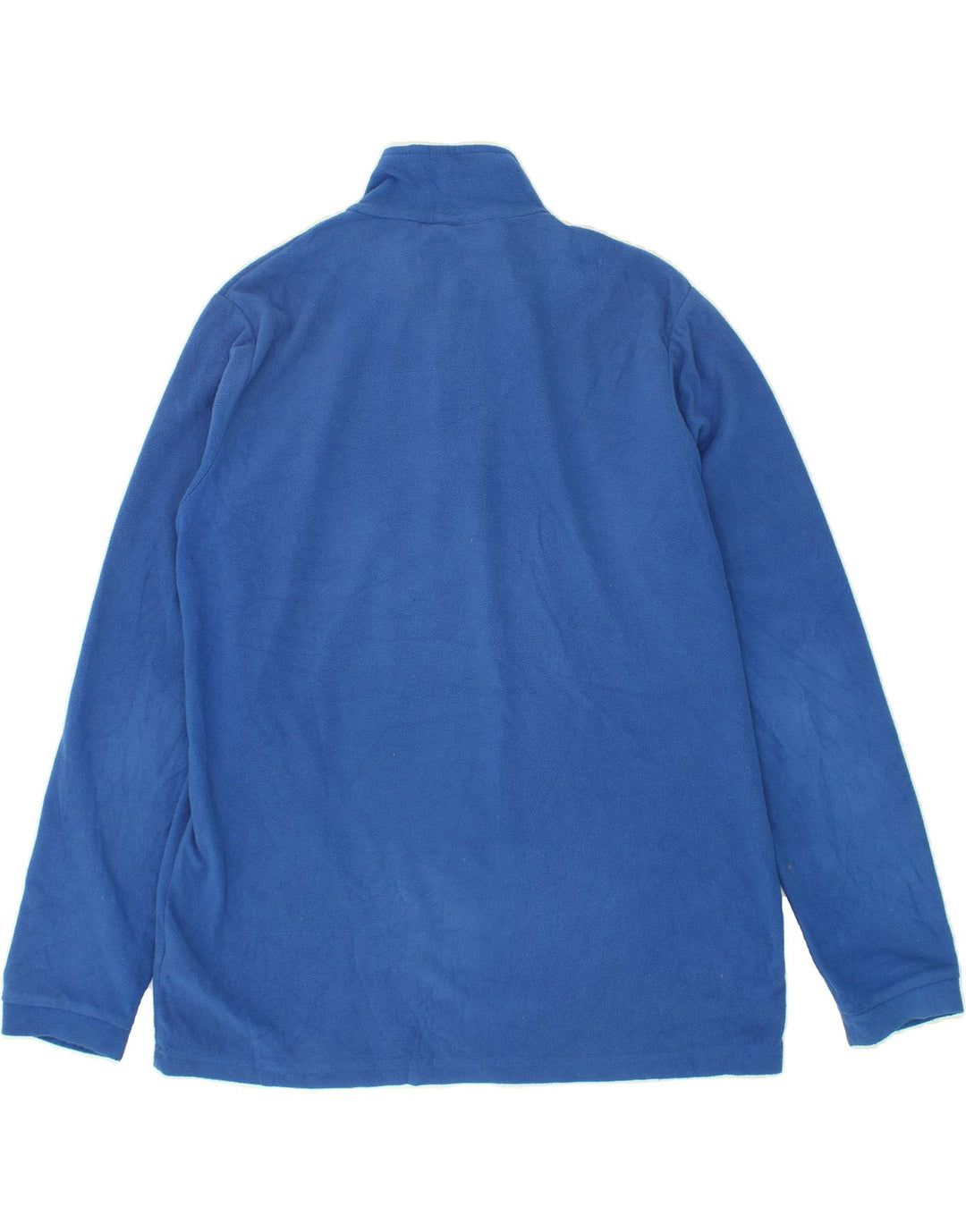 MOUNTAIN WAREHOUSE Mens Zip Neck Fleece Jumper Medium Blue Polyester Vintage Mountain Warehouse and Second-Hand Mountain Warehouse from Messina Hembry 