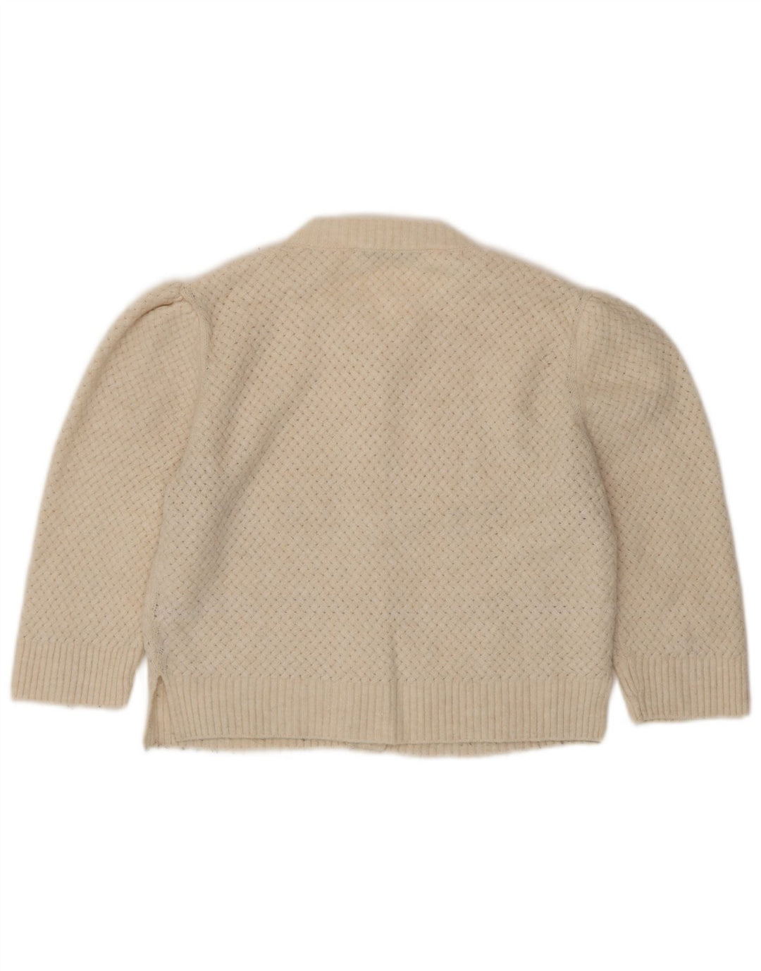 Sweter damski Zara Crop Cardigan UK 10 Small Beżowy poliester