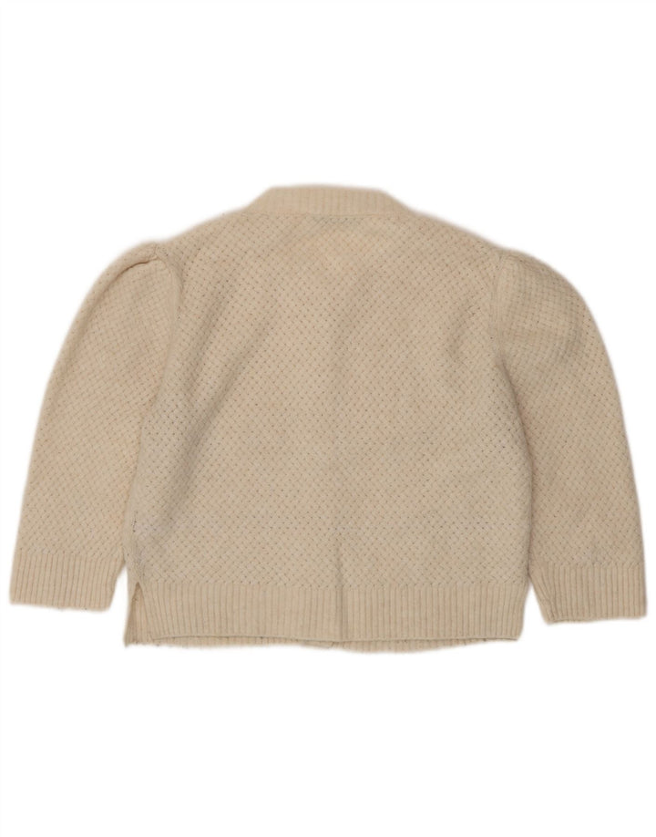 Sweter damski Zara Crop Cardigan UK 10 Small Beżowy poliester