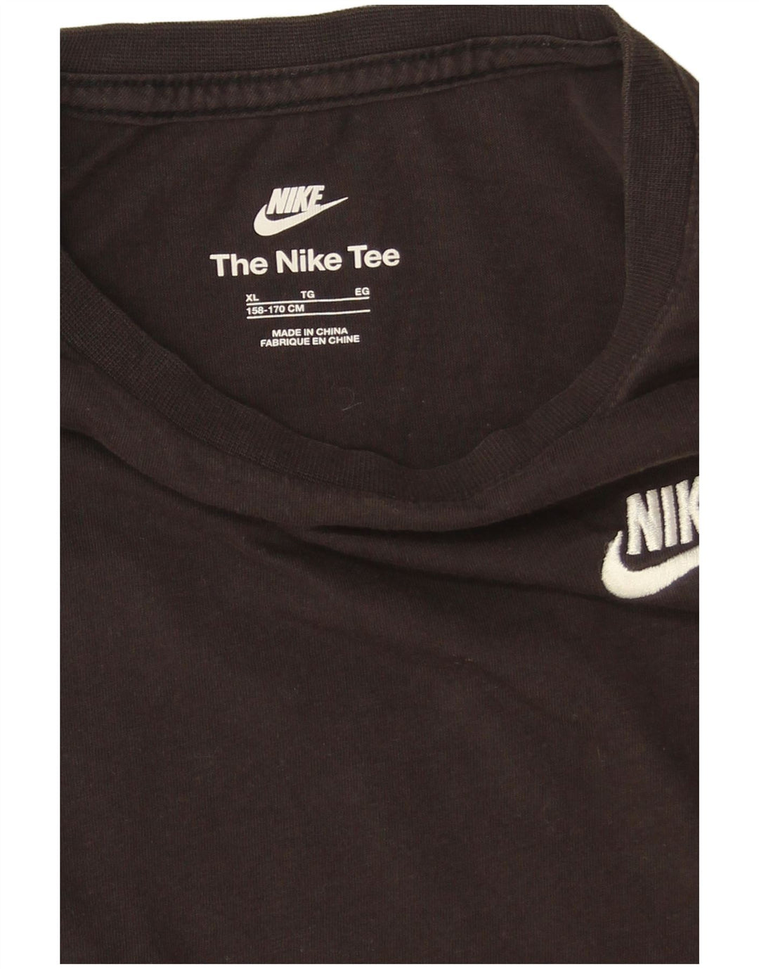 Chłopięca koszulka Nike z długim rękawem, 13-14 lat, XL, czarna, bawełniana
