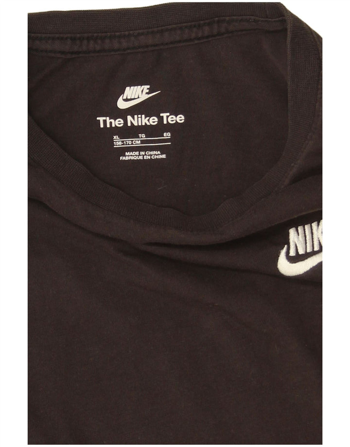 Chłopięca koszulka Nike z długim rękawem, 13-14 lat, XL, czarna, bawełniana