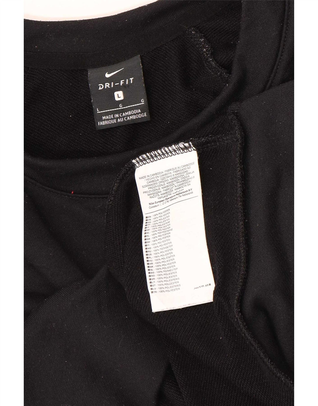 Damska bluza dresowa Nike Dri Fit Graphic Oversize UK 16, duża czarna