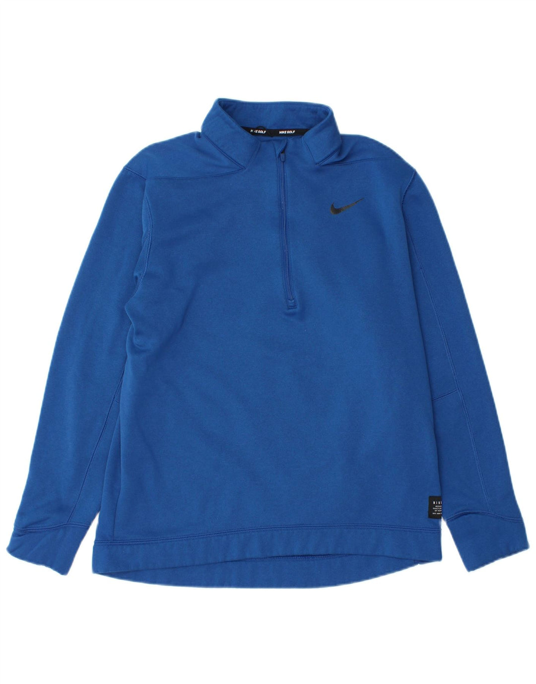 Męski sweter z zamkiem błyskawicznym Nike, średni niebieski, poliester