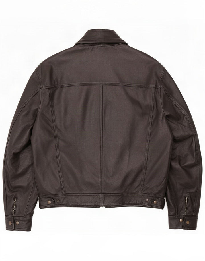 Męska kurtka skórzana vintage IT 48 Medium Black