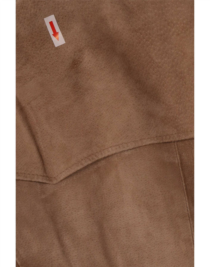 Peter Werth Damska kurtka zamszowa UK 18 XL Beżowa skóra klasyczna