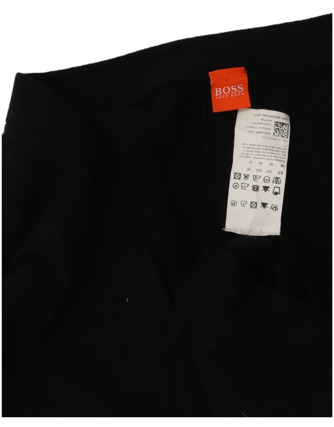 Damska obcisła sukienka Hugo Boss UK 12, średnia czarna wełna