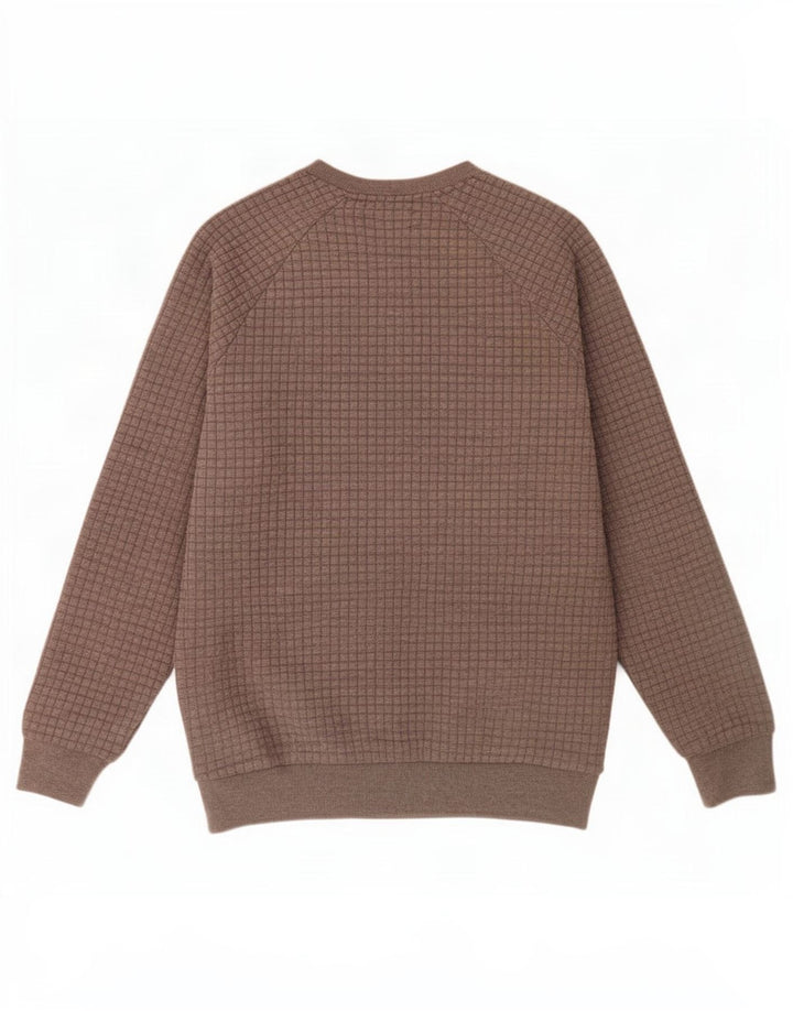 Męski sweter Zara XL, szary, poliestrowy w kratę