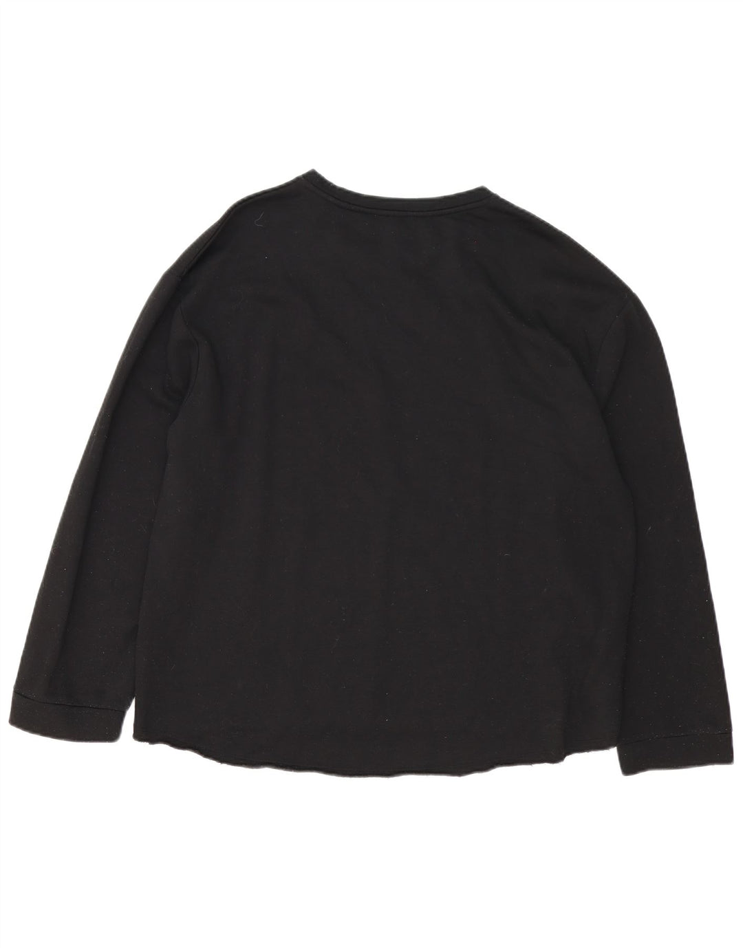 Bluzka damska Zara Trafaluc Oversize Top UK 16, duża czarna bawełna