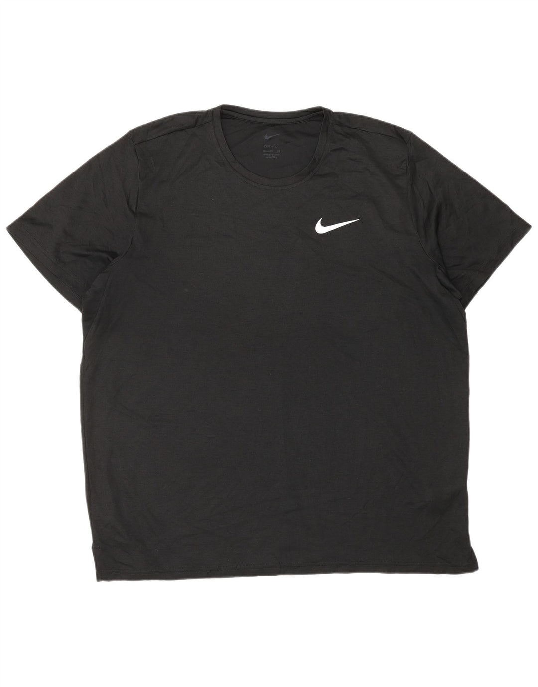 Męski T-shirt NIKE Dri Fit, XL, czarny, poliester