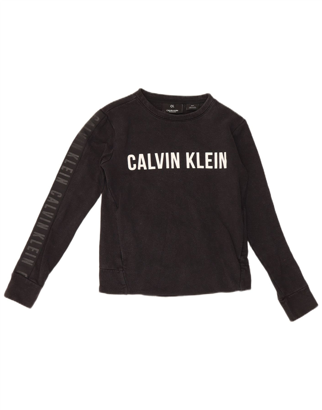 Damska bluza oversize Calvin Klein Graphic UK 6 XS w kolorze czarnym