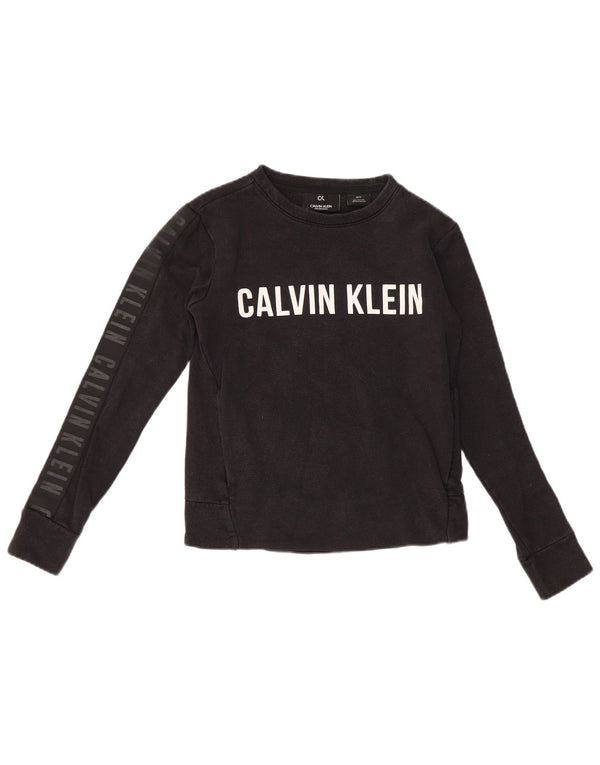 Damska bluza oversize Calvin Klein Graphic UK 6 XS w kolorze czarnym