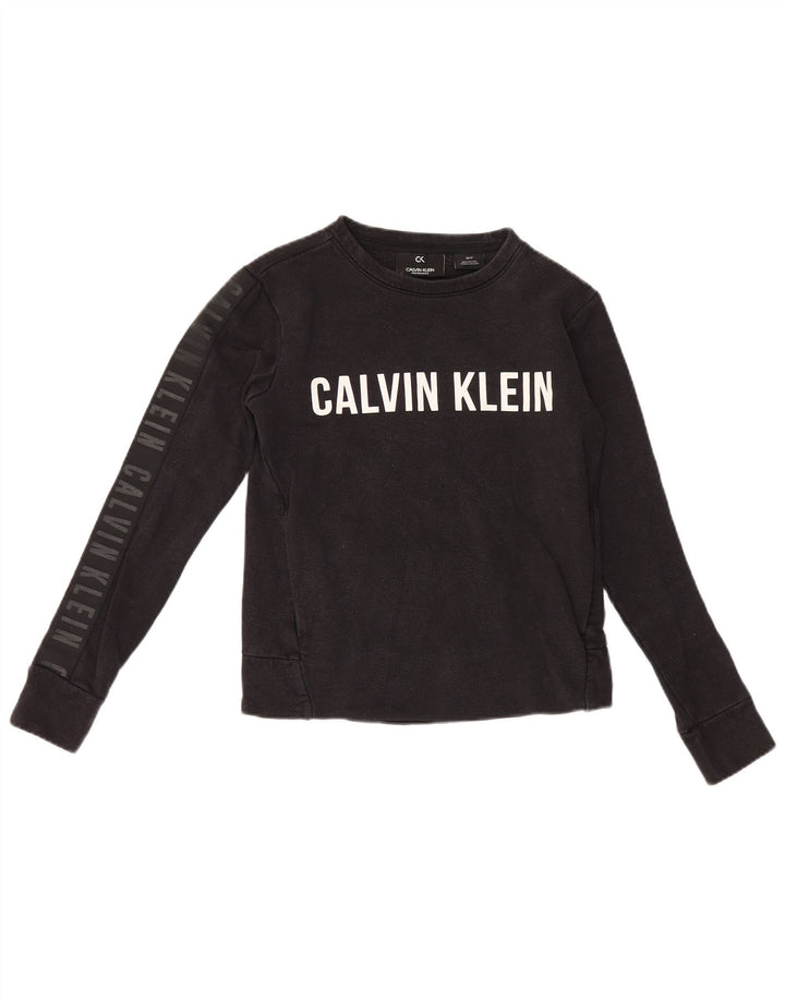 Damska bluza oversize Calvin Klein Graphic UK 6 XS w kolorze czarnym