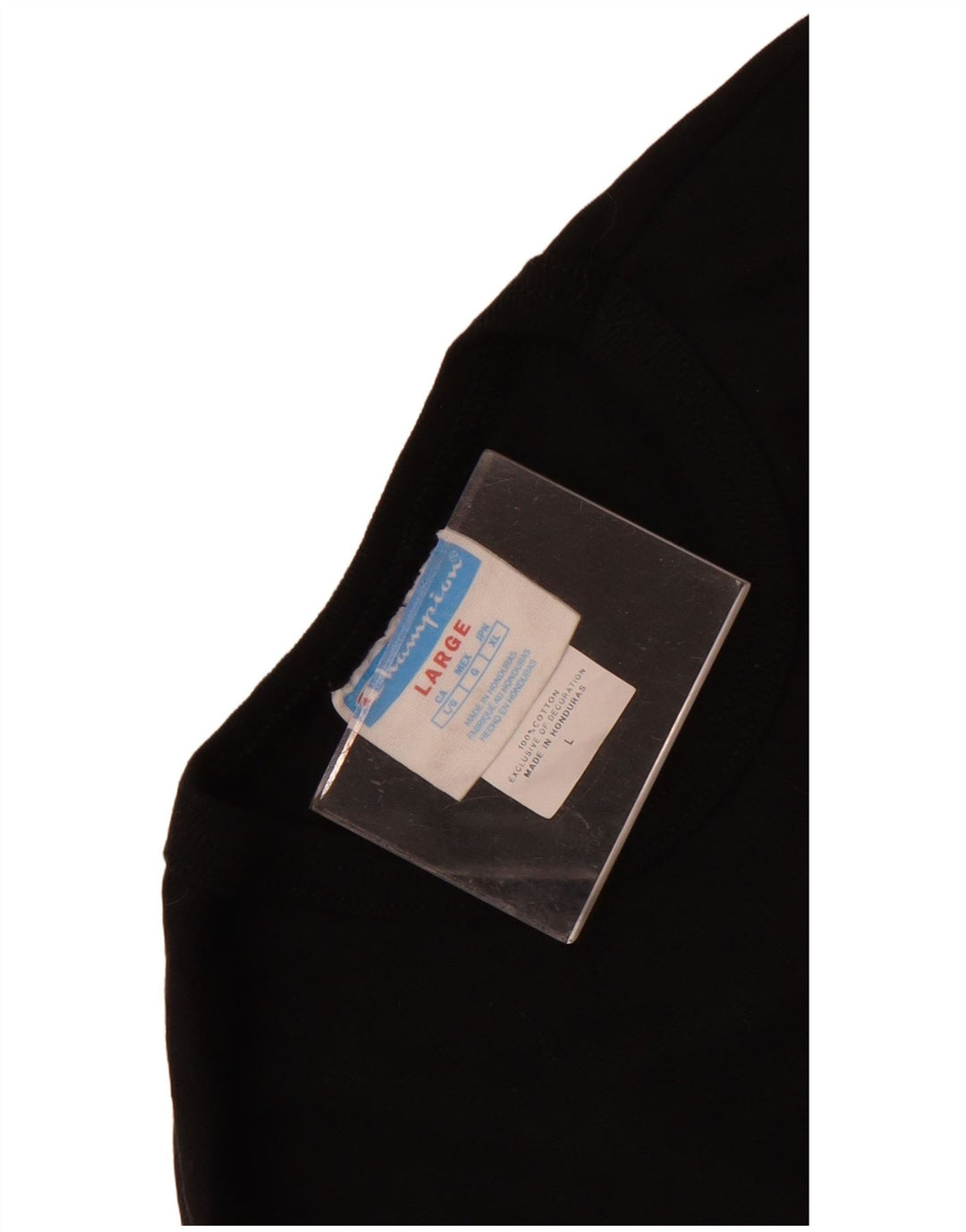 Męski T-shirt Champion z grafiką, duży, czarny, bawełniany