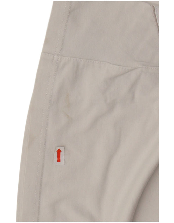 T-shirt damski ADIDAS Top UK 14, duży, bawełniany w kolorze złamanej bieli