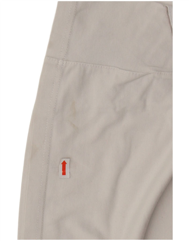 T-shirt damski ADIDAS Top UK 14, duży, bawełniany w kolorze złamanej bieli