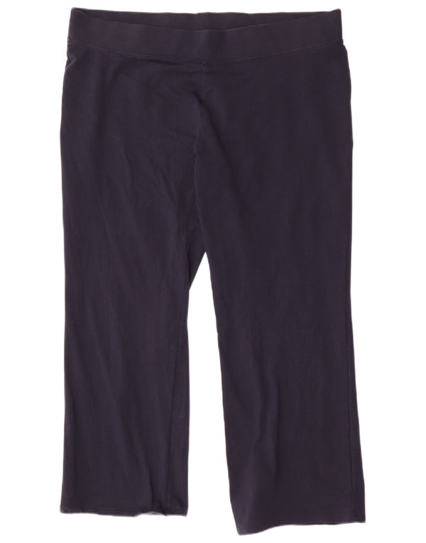Damskie spodnie dresowe Marks & Spencer UK 20 2XL Granatowe, bawełniane