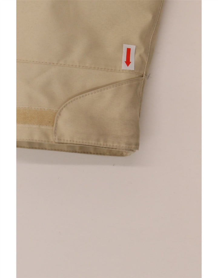 JACK WOLFSKIN Womens Hooded Windbreaker Coat UK 12/14 Medium Off White Vintage Jack Wolfskin and Second-Hand Jack Wolfskin from Messina Hembry 