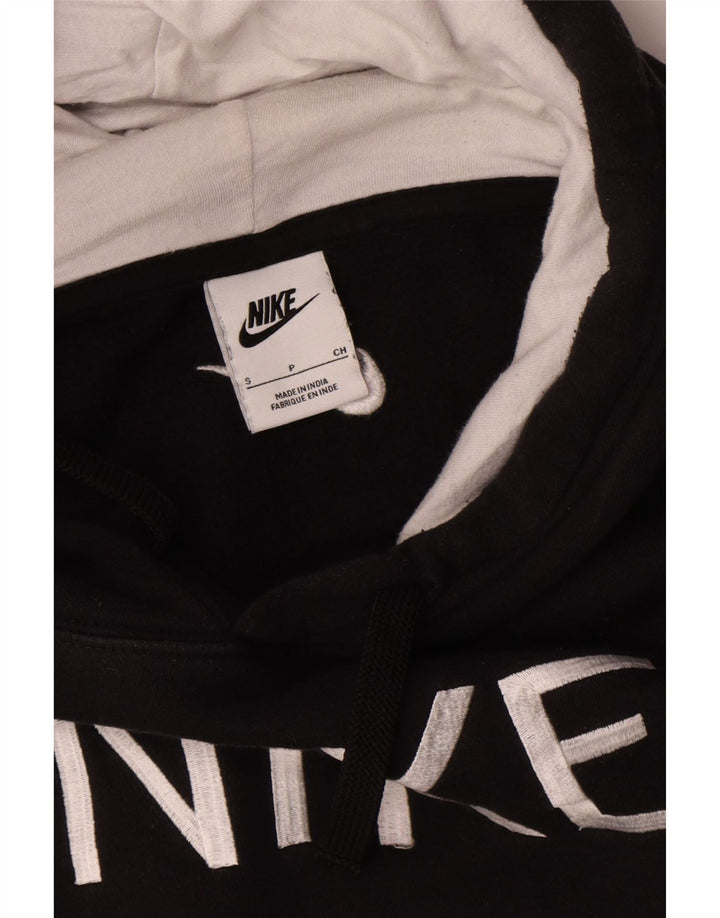 Męski sweter z kapturem Nike z grafiką, mały, czarny, bawełniany