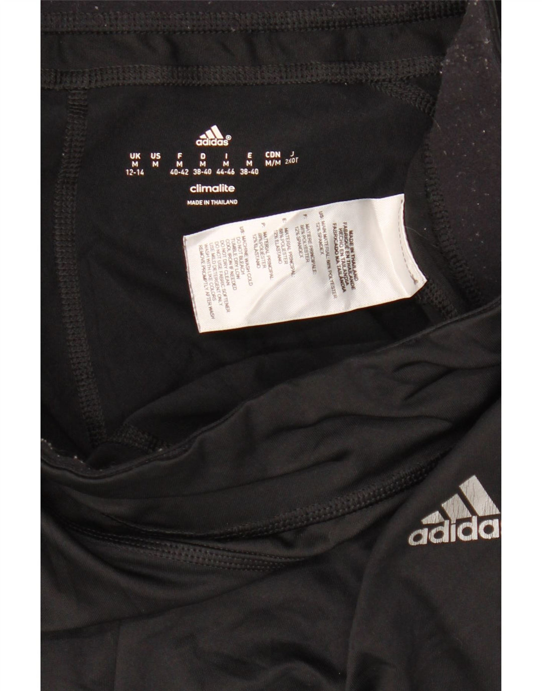 Damskie legginsy Adidas Climalite Capri UK 12/14 Średni czarny poliester