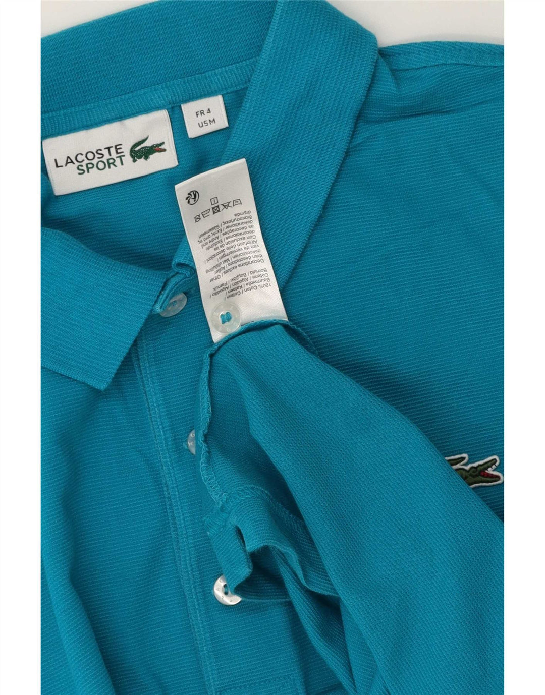 Męska koszulka polo Lacoste, rozmiar 4, średnia niebieska, bawełniana