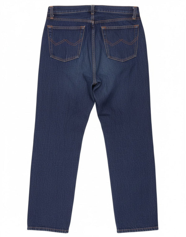 Damskie dżinsy Benetton Perfect Fit Straight W29 L28 Niebieskie bawełniane