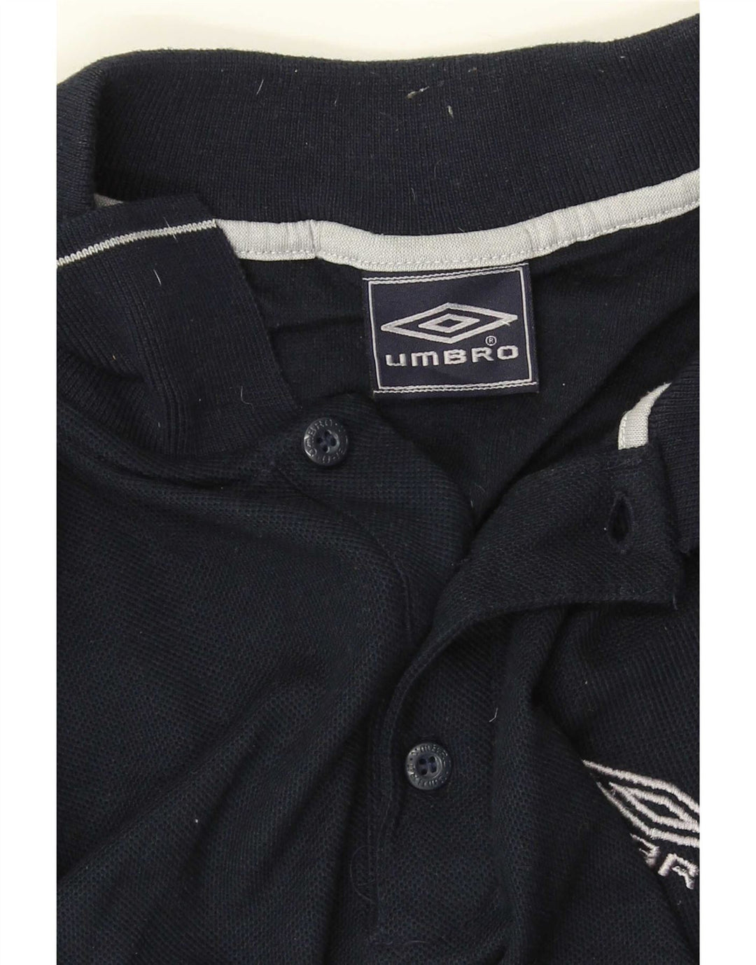 Męska koszulka polo Umbro, duża, granatowa, z poliestru