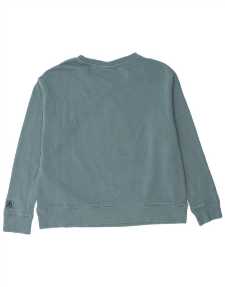 Damska bluza Reebok Graphic Jumper UK 14, duża niebieska