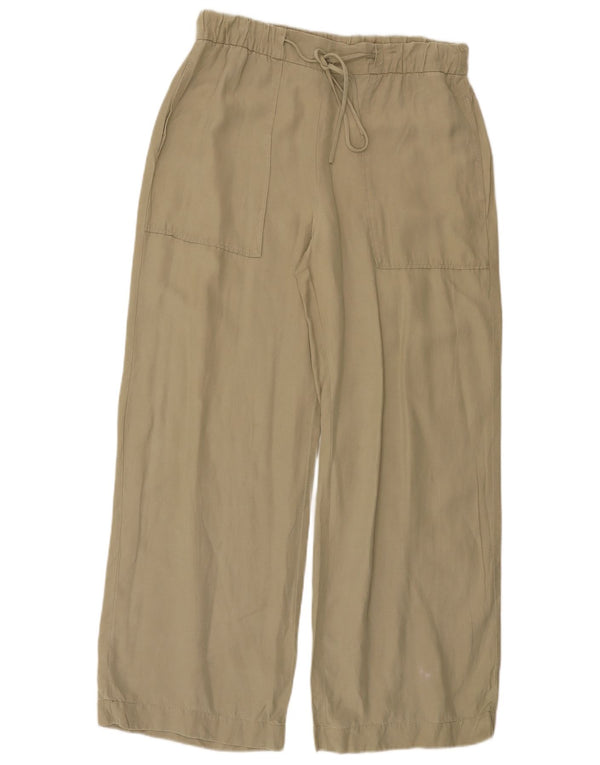 Spodnie damskie Massimo Dutti o luźnym kroju EU 40 Medium W30 L29 Khaki Lyocell
