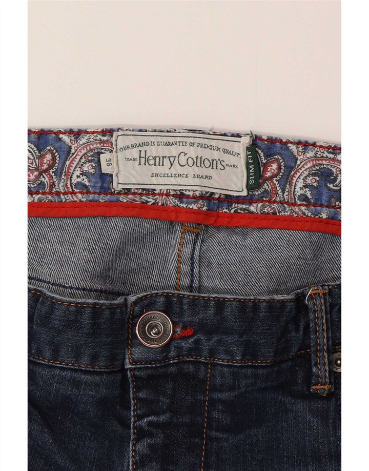 Jeansy damskie Henry Cottons Crop Slim W36 L26 Niebieskie