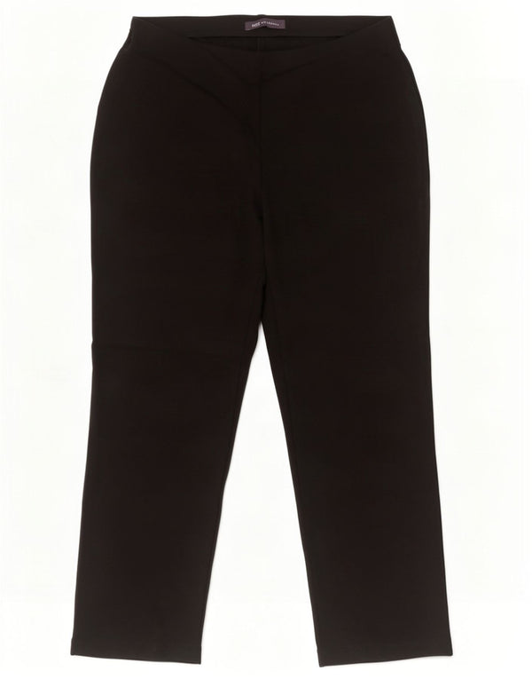 Marks & Spencer Damskie proste spodnie codzienne UK 12 Medium W30 L27 Czarne