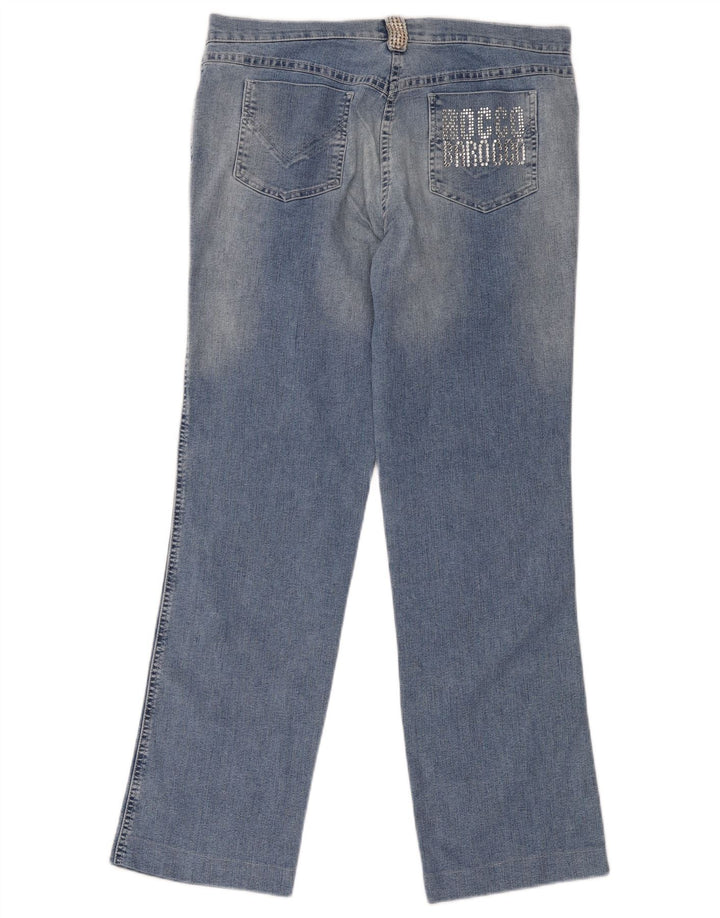 Damskie jeansy proste Roccobarocco W34 L31 Niebieskie bawełniane