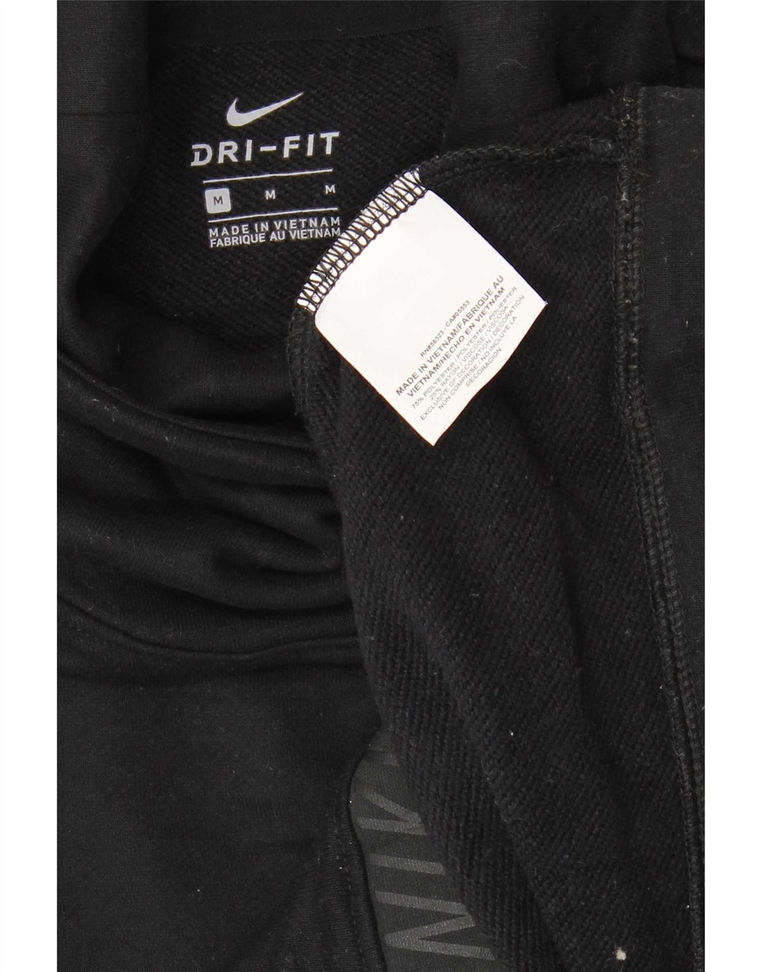 Damska bluza dresowa Nike Dri Fit Graphic UK 14, średni czarny poliester
