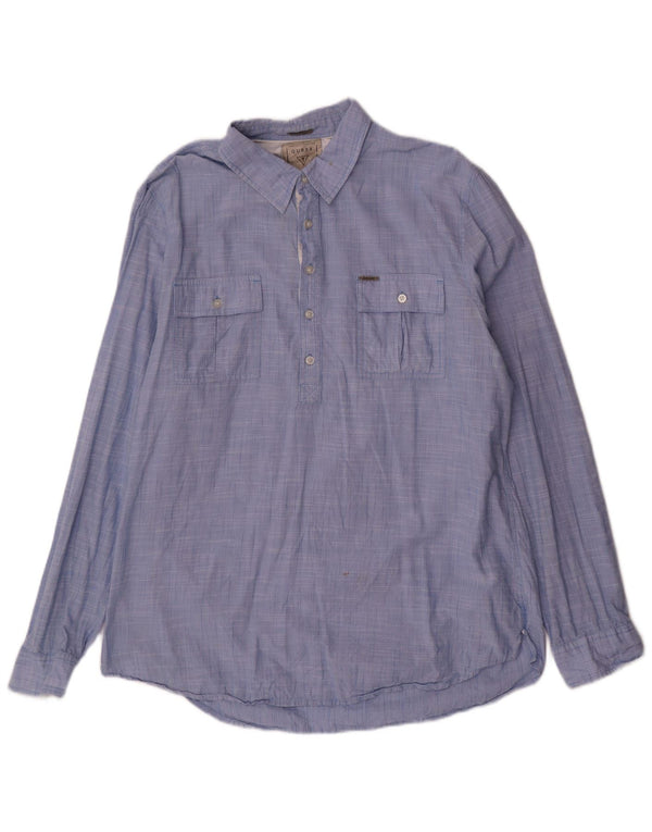 Koszula męska Guess o regularnym kroju XL, niebieska, bawełniana