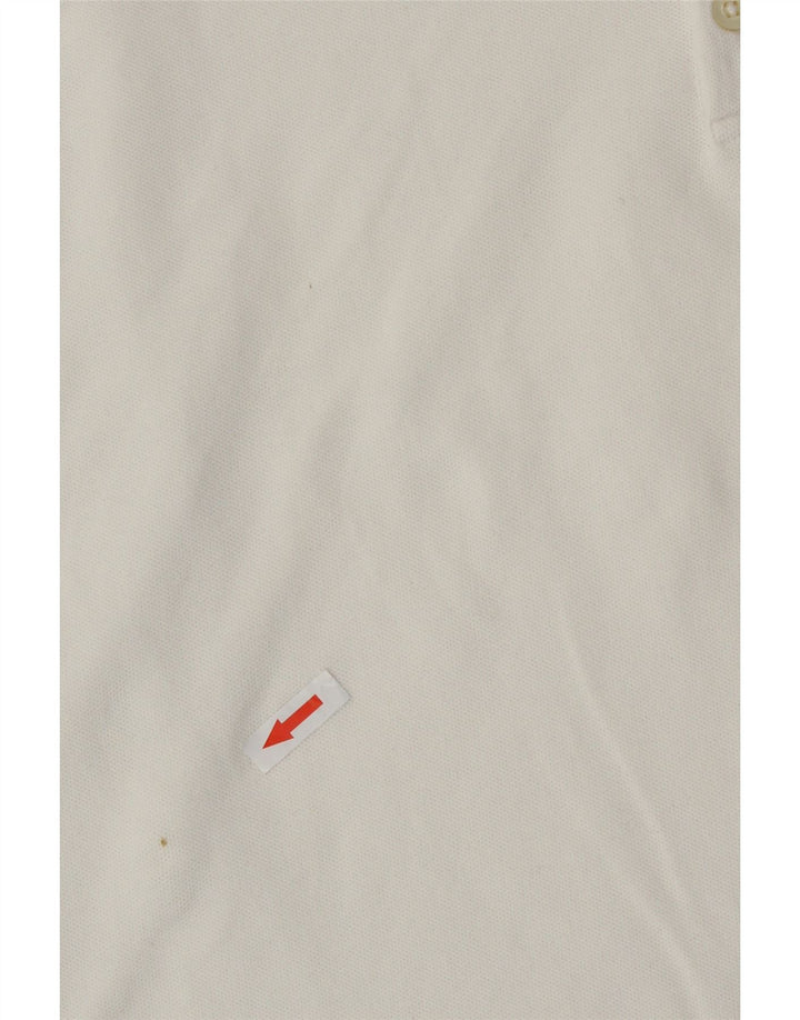 Damska koszulka polo Polo Ralph Lauren, duża, z białej bawełny