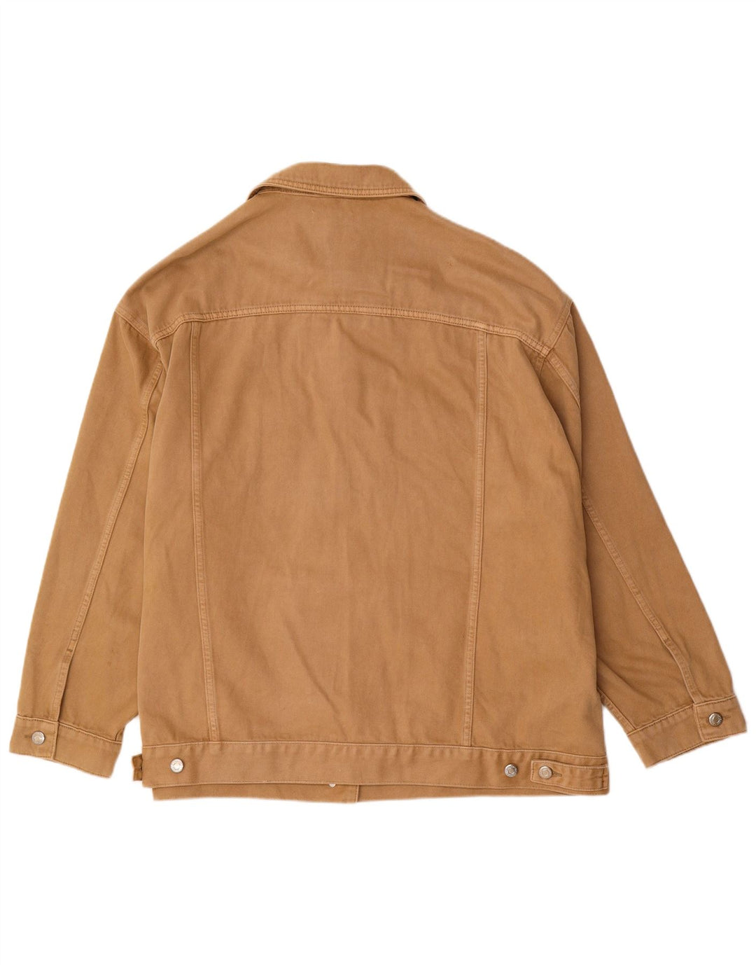 Damska kurtka jeansowa oversize Zara UK 18 XL, brązowa, bawełniana