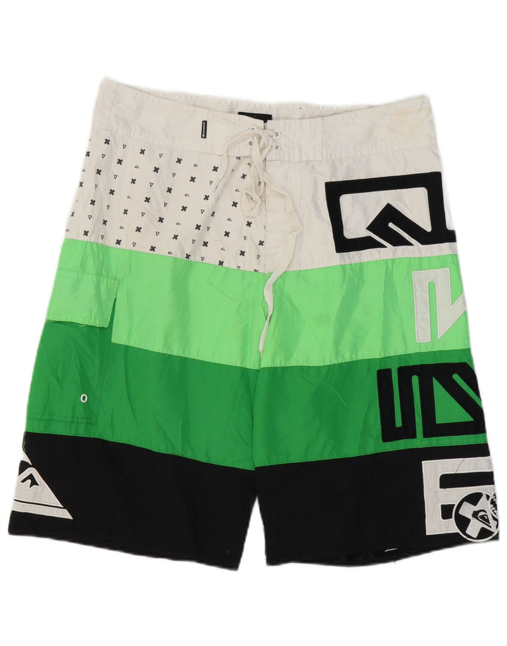 Męskie spodenki kąpielowe Quiksilver w kolorze średniozielonym