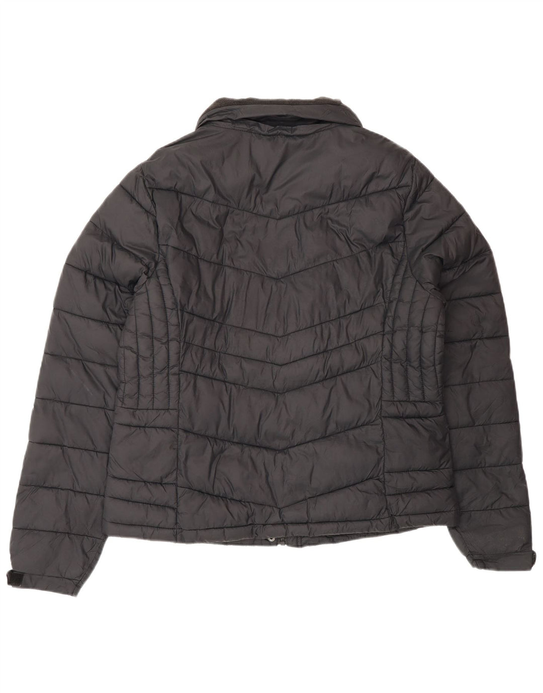 Damska ocieplana kurtka Superdry UK 16, duża, czarna, polichlorowa
