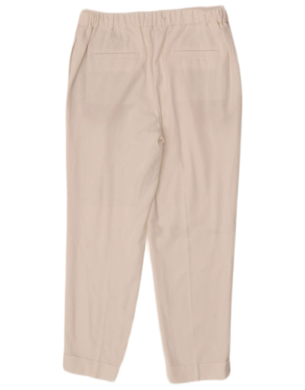 Marks & Spencer Męskie zwężane spodnie Chino UK 10 Small W26 L25 Białe