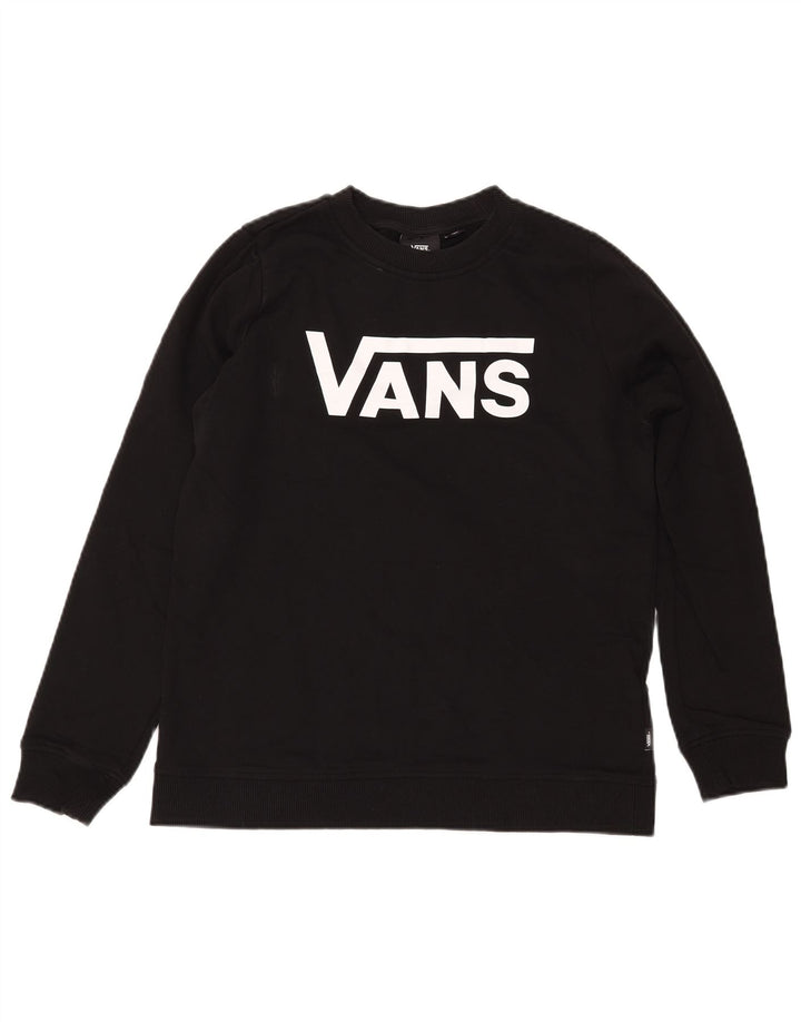 Damski sweter z grafiką VANS UK 14, średni czarny, bawełniany