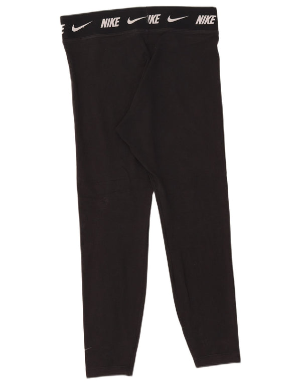 Damskie legginsy Nike Tight Fit Graphic UK 14, duże, czarne, bawełniane