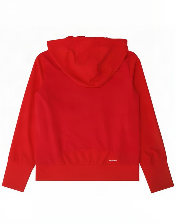 Damska bluza z kapturem Adidas Climacool Zip UK 12/14 Średni czerwony poliester