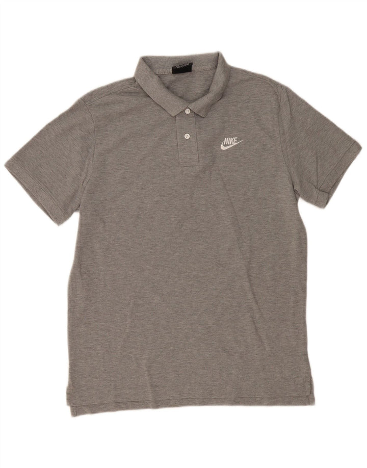 Męska koszulka polo NIKE, duża, szara, bawełniana
