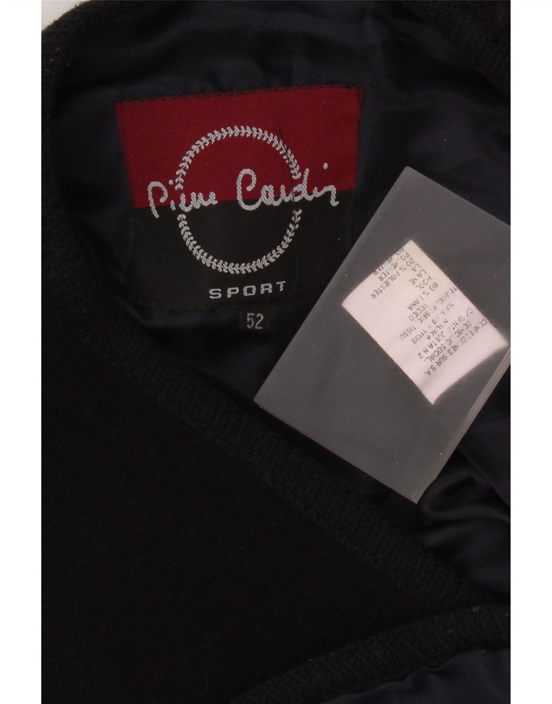 Kamizelka męska Pierre Cardin IT 52, duża, granatowa, wełniana