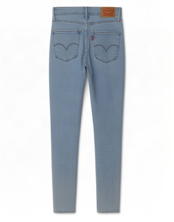 Damskie jeansy Levi's 721 z wysokim stanem W25 L28 Niebieska bawełna