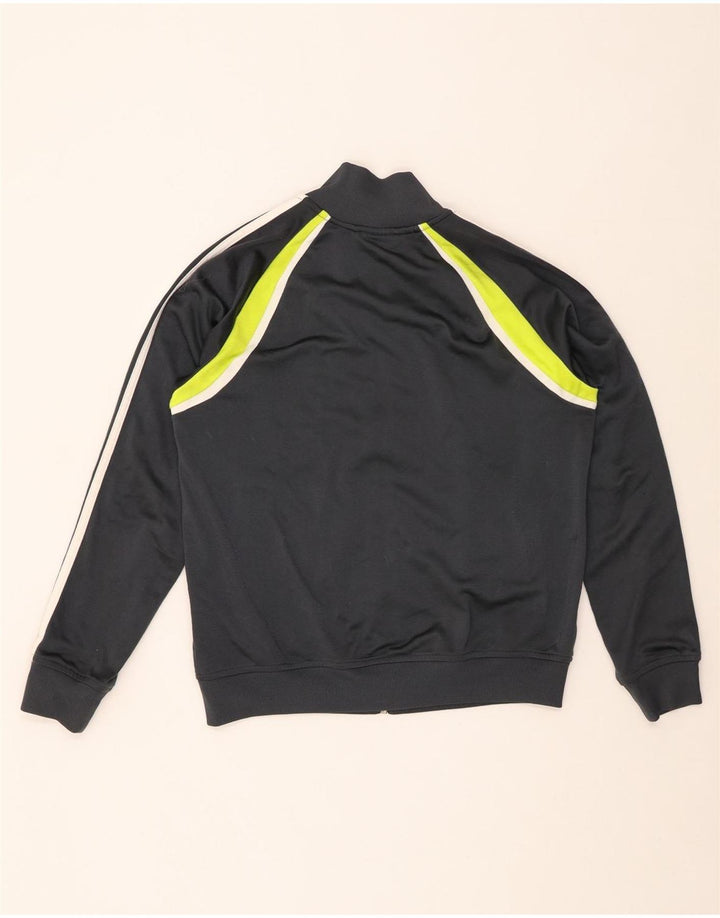 Chłopięca kurtka dresowa ADIDAS 13-14 lat Szary poliester z blokami kolorów