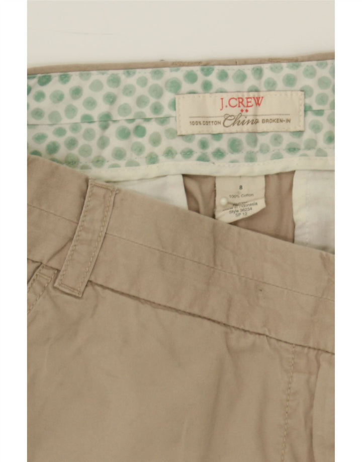 J. CREW Womens Broken In Chino Shorts US 8 Medium W32  Beige Cotton Vintage J. Crew and Second-Hand J. Crew from Messina Hembry 