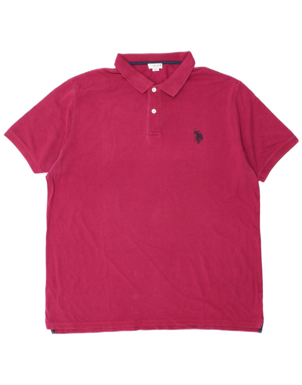 US Polo Assn. Męska koszulka polo 3XL fioletowa