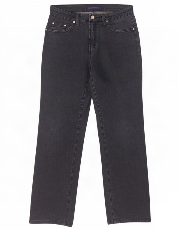 Trussardi Womens Straight Jeans W28 L30 Navy Blue Cotton