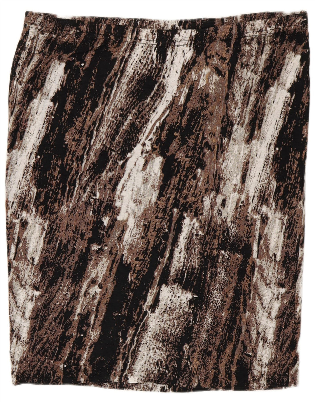 Prosta spódnica damska MOSSIMO 2XL W40 Brązowy Rayon z blokami kolorów